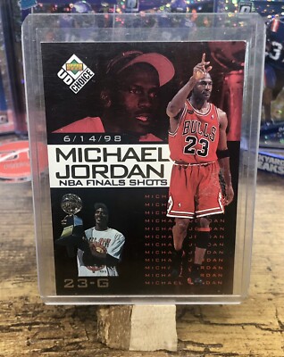 Michael Jordan 1998 Upper Deck UD Choice NBA Finals Shots #8 Bulls