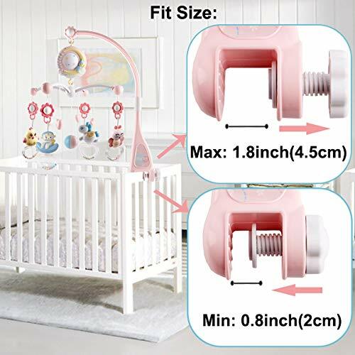 Baby Mobile für Kinderbett Krippe mit Licht und Musik Projektor - Bild 5 von 10