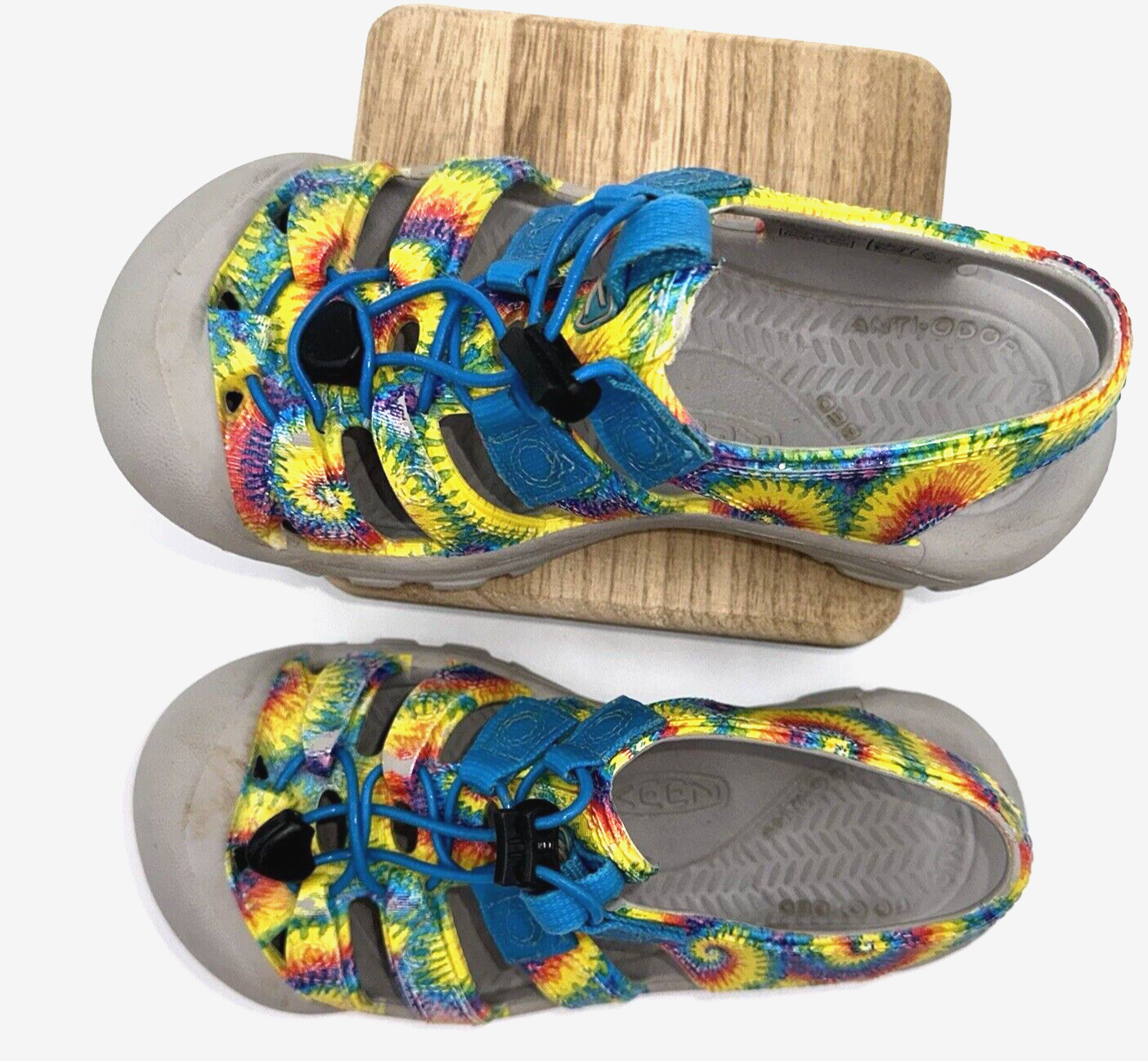 Sandali scarpe KEEN unisex bambini cravatta tintura gomma taglia 2