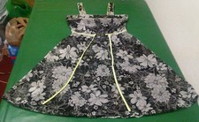Scarlett Womens Size 9/10 Black & White Floral 100% Polyester Dress