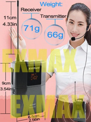 EXMAX EXMAX EX-938 Wireless TourGuide System for Exhibition 1T10R+Silver Storage - Picture 11 of 17