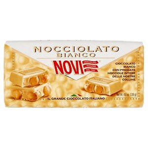 Novi Chocolate | Novi White Hazelnut | 4,5 Oz /130 Gr | Novi Italian Chocolate - Picture 1 of 9