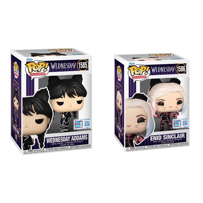 Funko Pop Wednesday & Enid Cat Costume 2024 NYCC SHARED Exclusive