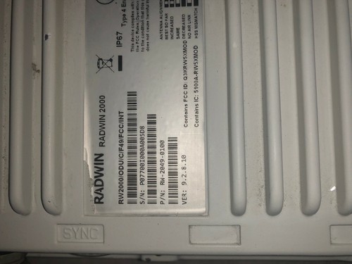 Radwin 2000 RW2000 / ODU / C / F49 / FCC / INT RW-2049-0100 C Series w/ Antenna - Picture 4 of 11