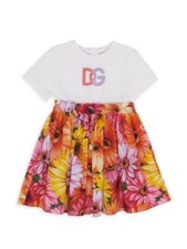 NWT Authentic Dolce & Gabbana Kids Girl's  Sunflower T-Shirt Dress size 8
