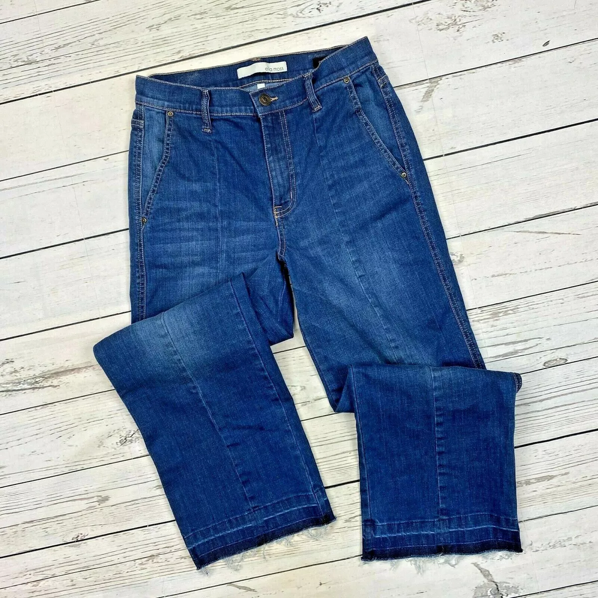 Ella moss wide top leg trouser jeans
