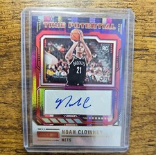 Noah Clowney rookie auto 23-24 Panini Recon  True Potential Signatures Red 58/99