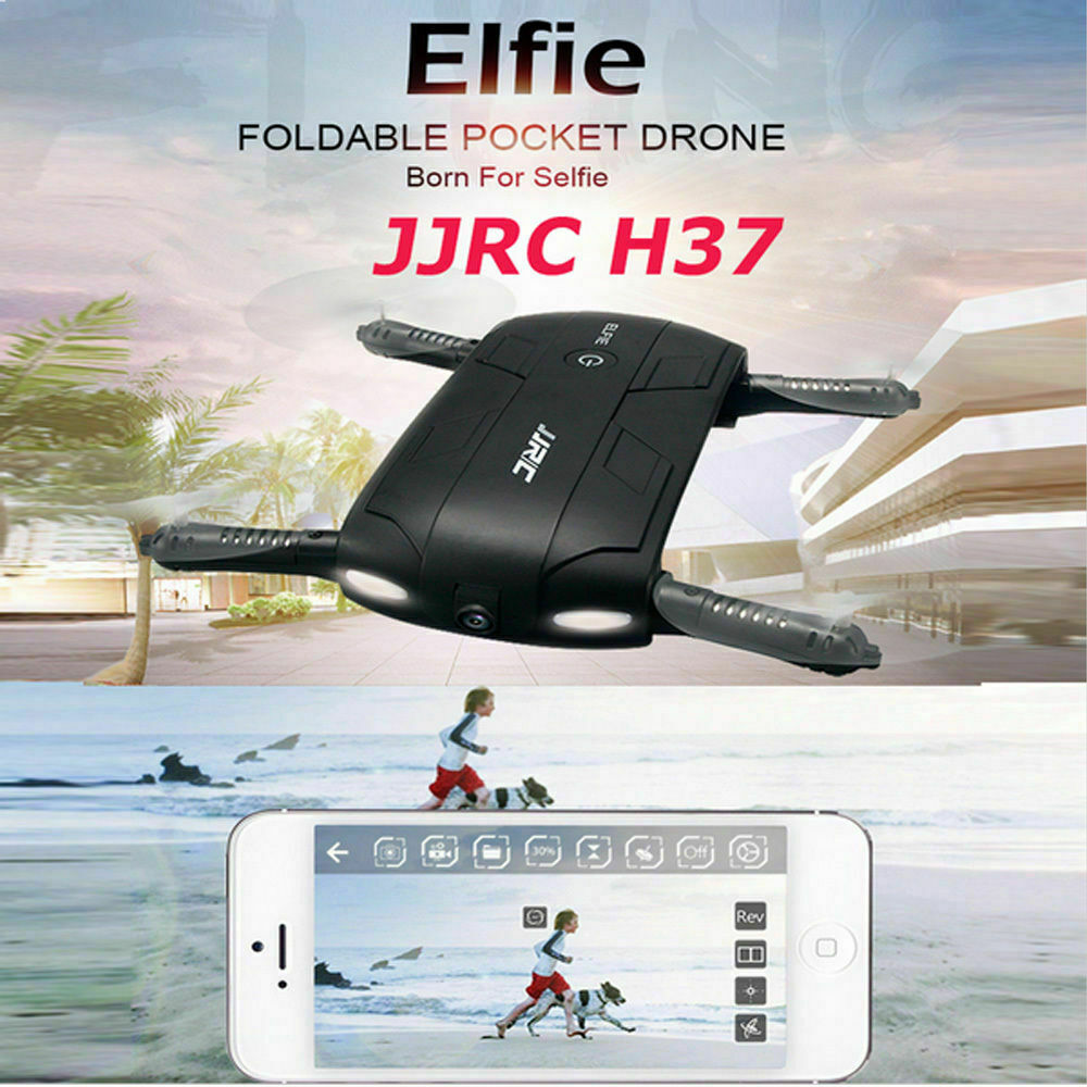 Image of JJRC H37 Altitude Hold fotocamera HD WIFI FPV RC drone quadricottero selfie pieghevole Regno Unito