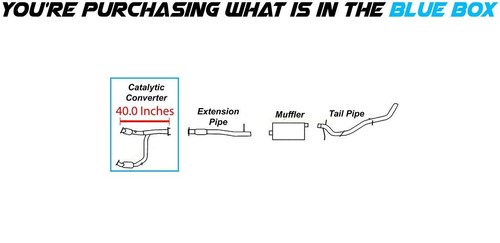 EPA Approved Catalytic Y Pipe fits: 1999-2007 Cadillac Chevy GMC 4.3L 4.8L 5.3L - Picture 2 of 6
