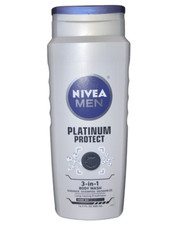 Nivea Men 3 in 1 Body Wash Platinum Protect, 16.9 oz