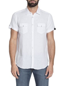 camicia lino maniche corte