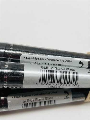 Lot of 6pcs Prestige Liquid Glitter Precision Eyeliner (GLE-01 Starlit Black) - Picture 2 of 4