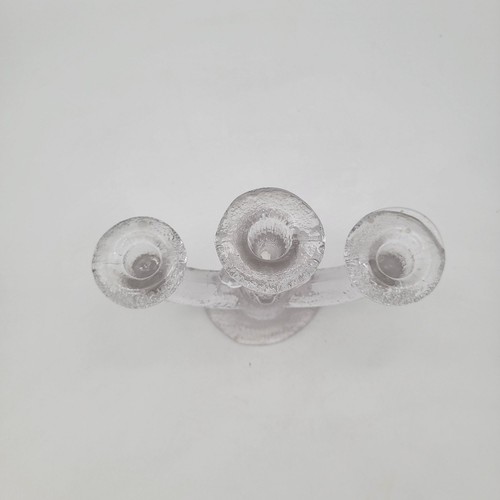Pukeberg Sweden Glass Candelabra Staffan Gellerstadt - Picture 3 of 5