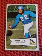 1954 bowman ex  and 1962 topps vg+ bobby layne .