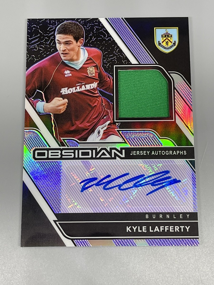 Kyle Lafferty 2020-21 Panini Obsidian ⚽️ /75 Purple Auto Jersey 