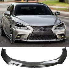 For 14-16 LEXUS IS250 IS350 IS200T Carbon Style Front Bumper Lip Splitter Spoile