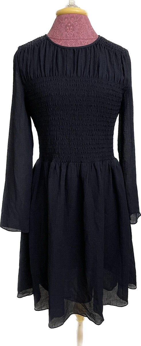 white christmas dresses Women Size 6 Club Monaco Navy Embroidered Dress