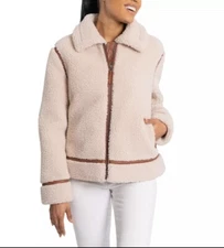 BEARPAW Ladies' Moto Shearling Jacket Size Medium