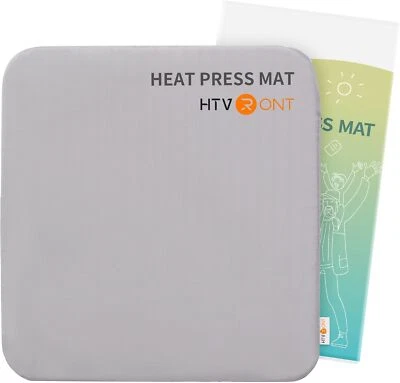 HTVRONT Heat Press Mat 15"x15" pad for Craft Vinyl Ironing Insulation Transfe