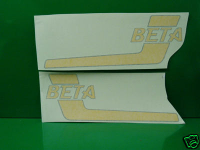 Kit D'autocollants Réservoir Pour Beta 125 Cross - Série ADHÉSIFS - Neuf Sous Blister