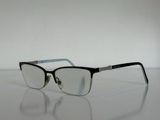 Tiffany  Co. TF 1111-B 6097 Half Rim Black Blue Eyeglasses Frame 53-17-140