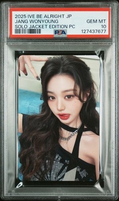 IVE JAPAN 3RD EP BE ALRIGHT SOLO JACKET EDITION PHOTOCARDS JANG WONYOUNG PSA 10