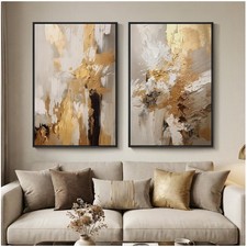 Neutral Abstract Wall Art Set