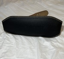 Harbinger 4" Padded Leather Weight Lifting Back Support Belt Medium workout gym