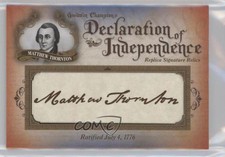2016 Upper Deck Goodwin Champions 12/76 Matthew Thornton #DOI-19 0p81