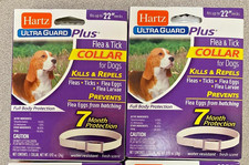 3 PK- HARTZ ULTRAGUARD PLUS FLEA  TICK DOG COLLAR 0.92 oz SEE DESCRIPTION 