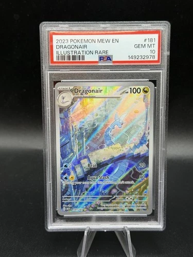 Pokemon Card Dragonair 181/165 Scarlet & Violet 151 Illustration Rare PSA 10 GEM