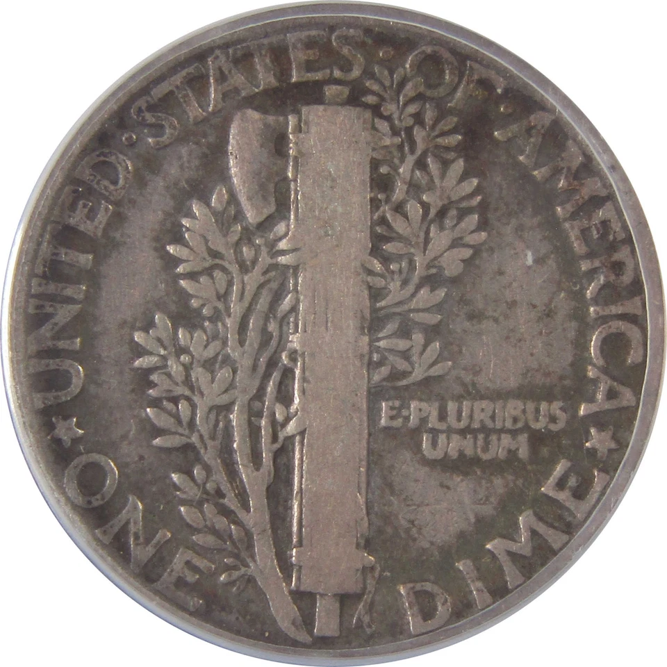 1921 Mercury Dime VG 8 ANACS Silver 10c Coin SKU:I17471 - Image 4 of 4