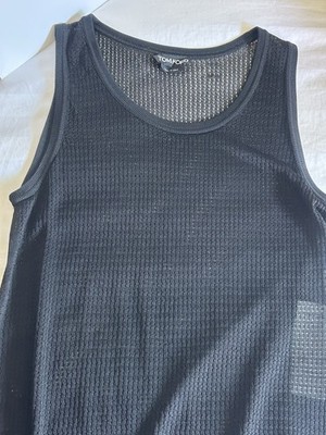 Tom Ford Mesh Top Tank in Black Small