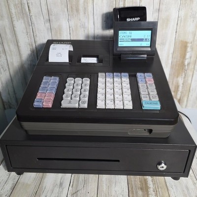 Sharp XE-A407 Electronic Cash Register Dual Thermal Printer SD