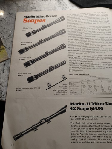 Marlin Gun Catalog Lot Of 2 1967 & 1971 - Picture 15 of 24