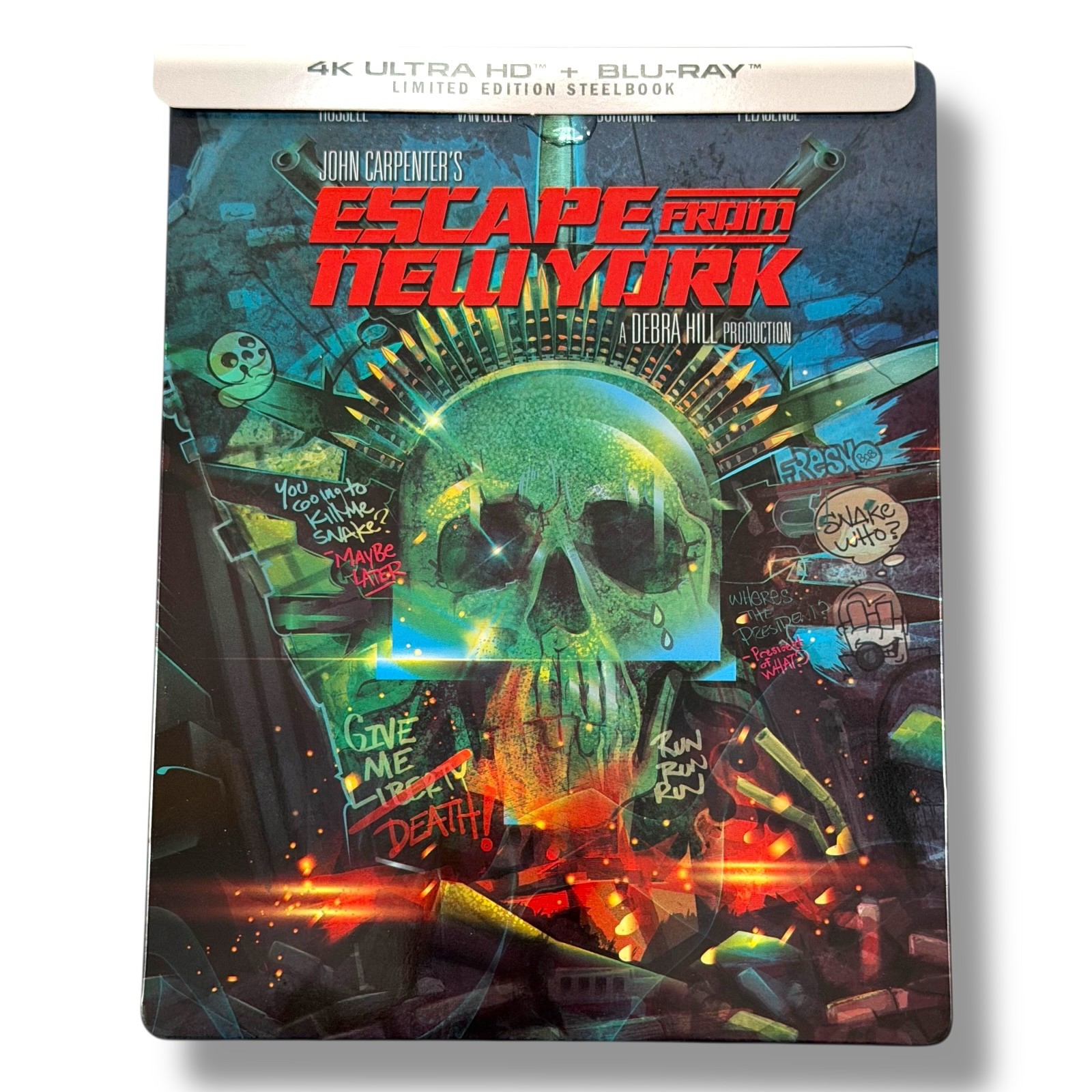 Escape From New York 4K UHD + 2xBlu-ray Steelbook Limited Edition US Import