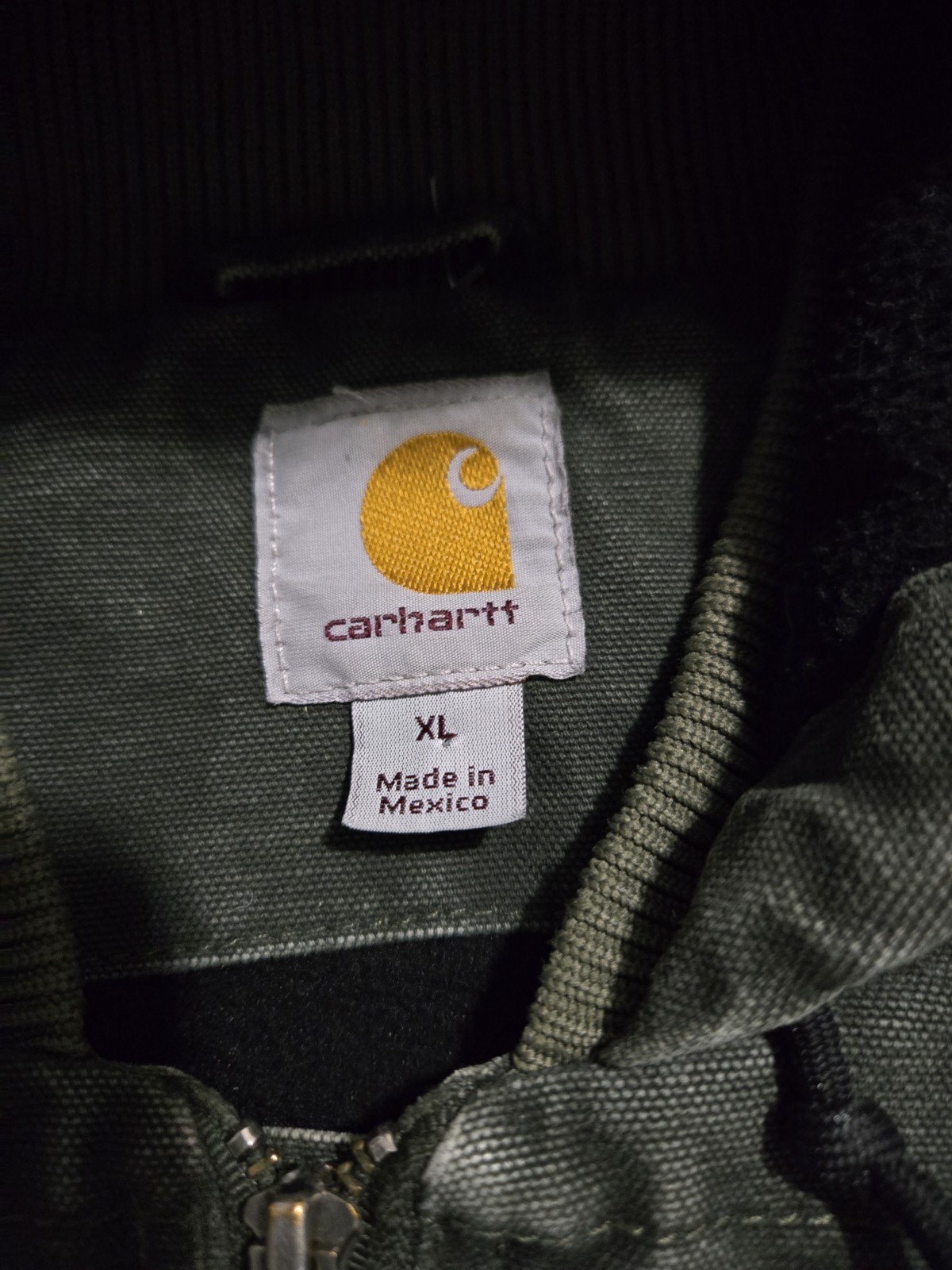 Vtg Carhartt J130 MOS Moss Green Active Jacket XL thumbnail 7