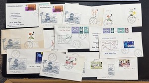 Pitcairn Islands 1966 - 1972 Lot of 14 Different First Day Covers VF
