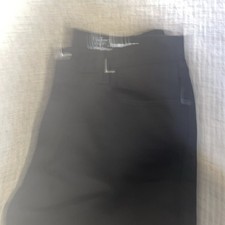 George Men's Premium Straight Fit black Pants 36 x 32 irregular