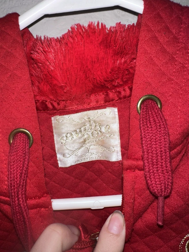 Chaqueta South Pole Diamond acolchada polar con capucha cremallera talla pequeña Foto 3 de 4