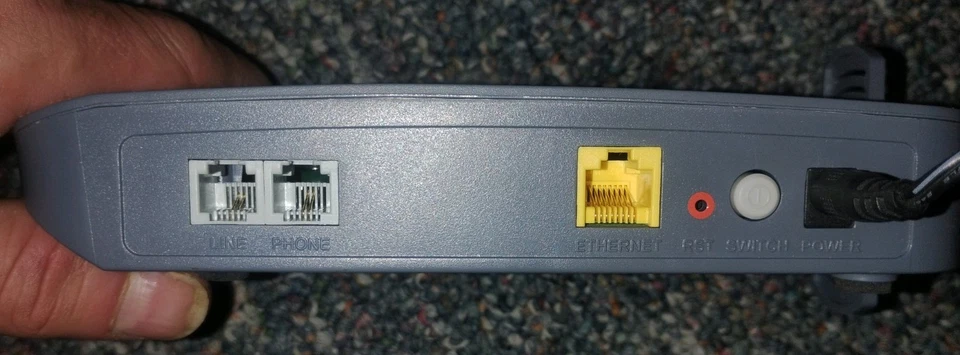 Módem router iPhone 6511-A1-NA puente DSL de un solo puerto con adaptador de alimentación probado Foto 4 de 4