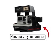 Polaroid spirit 600 grey silver vintage camera - instant film 600 - vintage