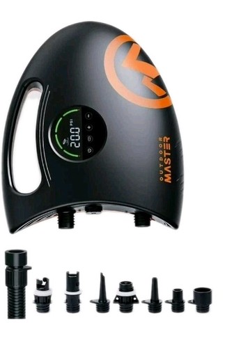 OutdoorMaster OP20S Rechargeable 20 PSI Electric SUP Air Pump USB-C w/Hose
