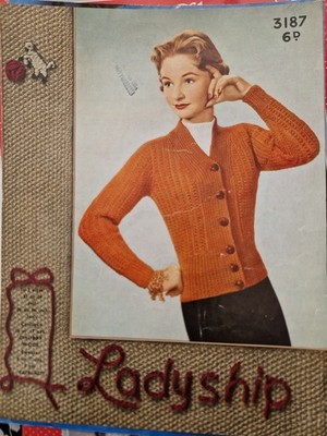 Kopie Damen Strickanleitung 3187. Damen Strickjacke 32-34''. 
