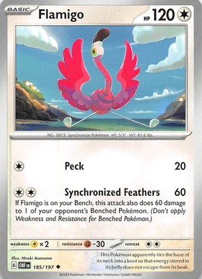 Flamigo 185/197 SV03: Obsidian Flames Pokemon 011843