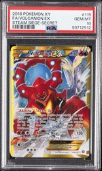 Volcanion EX Secret Rare 115/114 XY Steam Siege