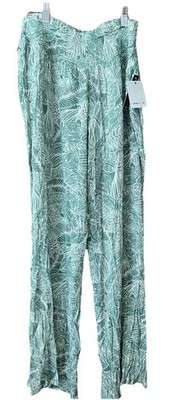 O'Neill NWT Johnny Palm Leaves Pants XL Pull-on Elastic Waist Soft Viscose