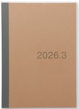   A6  MUJI Monthly planner starting on Monday, starting in March 2026 Pocket book