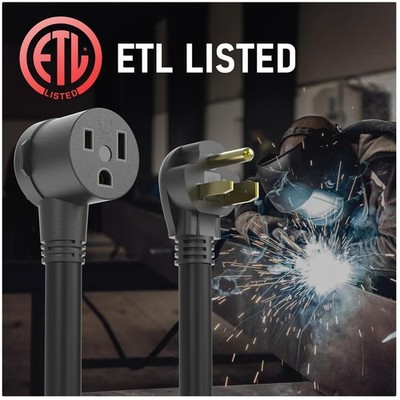 Heavy Duty 50ft Welder Extension Cord 8 AWG