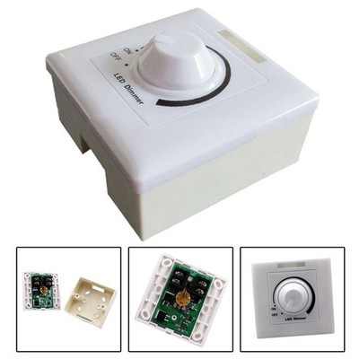 LED Dimmschalter mit 0 10V Drehknopf zur Flackerhelligkeitseinstellung